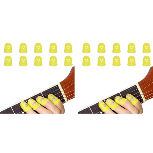 Image of HASTHIP 20PCS Guitar Finger Protector 20mm Silicone Fingertip Anti-Slip