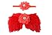 Bebé recién nacido plumas ángel alas bebé fotografía accesorios bebé traje (rojo)