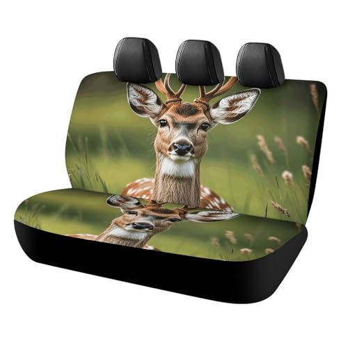 Housse de siège auto imperméable motif cerf protection universelle lavable