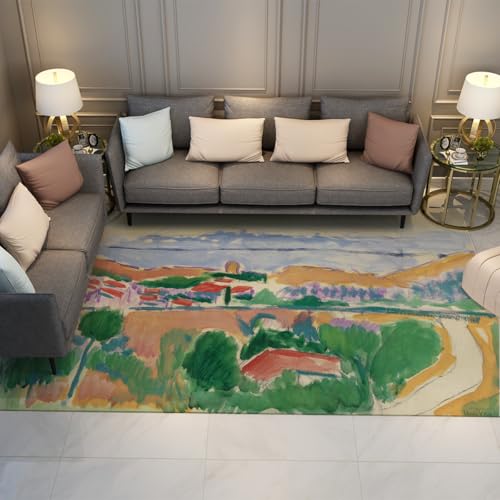 Tapis antidérapant et lavable Matisse pour protéger le sol du salon - 2