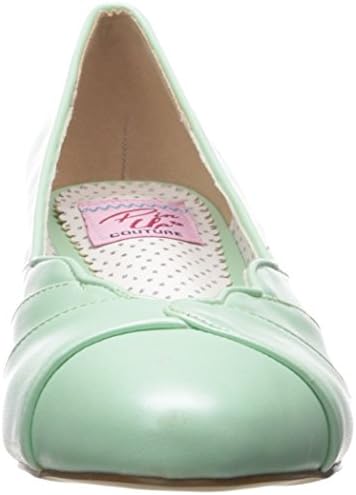 Pin Up Couture Women's Lulu05/mtpu Slide Pump, Mint Faux Leather, 8 M US | Image 1