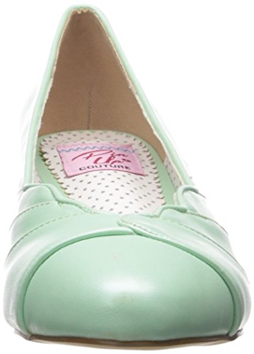 Pin Up Couture Women's Lulu05/mtpu Slide Pump, Mint Faux Leather, 7 M US2