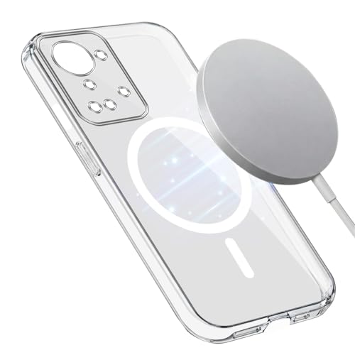 Image of Jkobi Lifetime Anti-Yellow MagSafe Compatible Clear Back Cover Case for OnePlus Nord 2T 5G (Sleek Hard Crystal | Shockproof and Camera Protection)