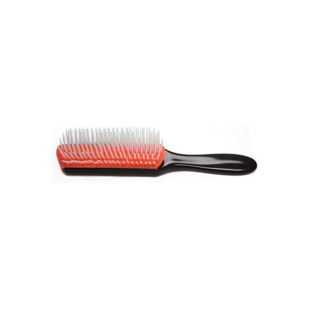 Head Jog 51 Classic Red Styling Brush. Nylon Pins & Rubber Pad Anti Static To Remove Frizzy Hair. Perfect For Blow Out & Straightening. Professional Detangling Brush For Women. Men & Kids.