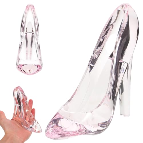 Glass Slipper, High Heels Crystal Shoes Ornament Princess Slipper Figurine Decoration for Birthday Party Wedding Gift.