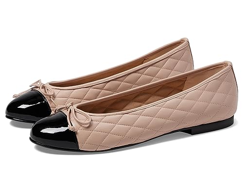 French Sole® Tamara Slip-on Shoes for Women – Leather Upper – Quilted Design – Bow-Tie Detailing