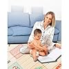 Baby Play Mat for Floor 79 x 71”Reversible Foldable Foam Extra Large Thick Foam Playmat Babies Waterproof Crawling Mat for Infants Toddlers and Kids Indoor Outdoor Use (Alphabet and Dinosaurs) #2