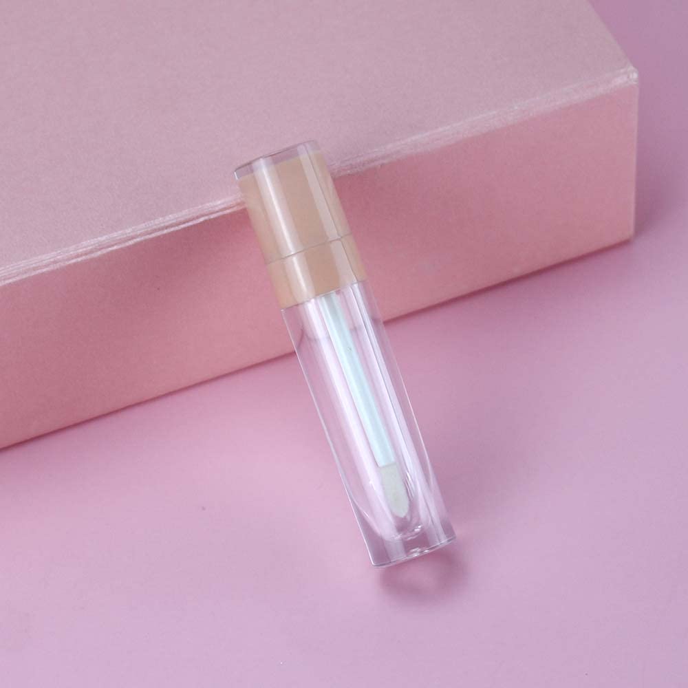 24 tubos de brillo de labios redondos vacíos de 6 ml, Rosa/Rebel Fun.,