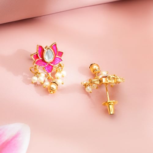 Image of Rubans Necklace Set Gold Plated Traditional Stylish Jewellery Gift for Women & Girls
