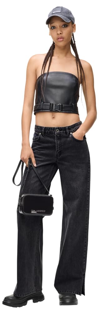Karl Lagerfeld Jeans, Damskie, Lr Wide Leg Denim, Szerokie Nogawki