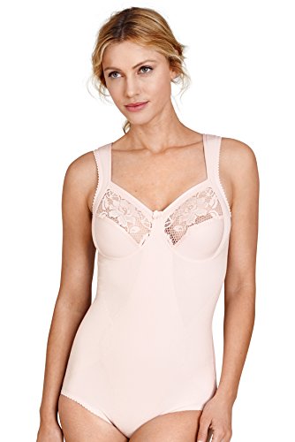 Image of Miss Mary of Sweden Lovely Lace Shaping, Women's Non-Wired Cotton Body Dusty Pink