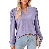 maglietta a manica lunga da donna, blusa con scollo a v, elegante camicette, manica corta top casual, moda t-shirt da donna, maglietta tinta unita, sciolto top t shirt blusa, taglie: s–xxl