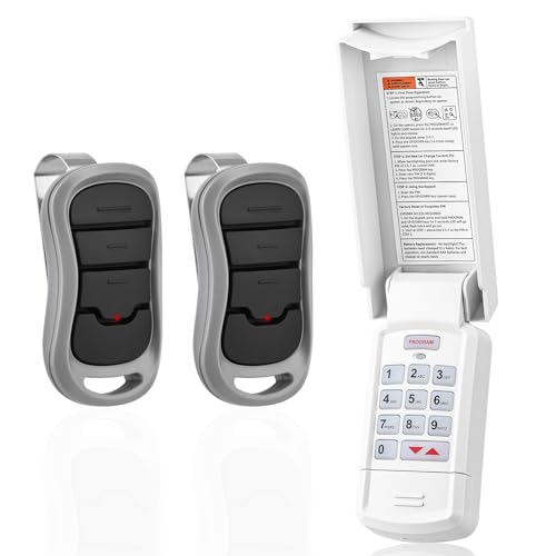 for Genie Garage Door Opener Keypad and Remote Compatible with All Genie/Overhead Garage Door Openers for Model GK-R 37332R OKP-BX GK-BX