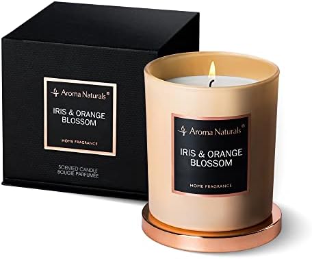 Aroma Naturals Luxury Candles, Natural Soy Wax Scented Candles 35 Hours Burning Time, Home Fragrance Decor Gift, 215g, Medium Jar (Balsam & Cedar)