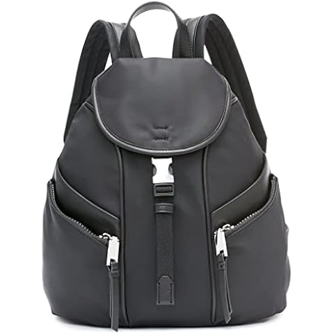 Calvin Klein Women's Shay Backpack in Black/Silver Cover