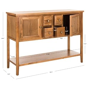Safavieh American Homes Collection Charlotte Medium Oak Sideboard Safavieh American Homes Collection Charlotte Medium Oak Sideboard