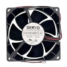 D0938X24B8CZ-40 Cooling Fan, 2-Wire DC24V 0.34A 92x9238mm Cooling Fan