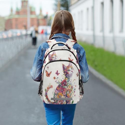 Sac décontracté chat floral résistant pour transporter les livres - 6