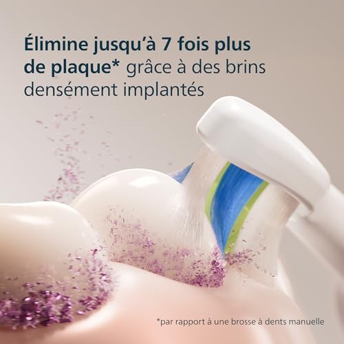 Brossette dentaire Sonicare lot de 4 HX606487 Optimal W2 - vue 4