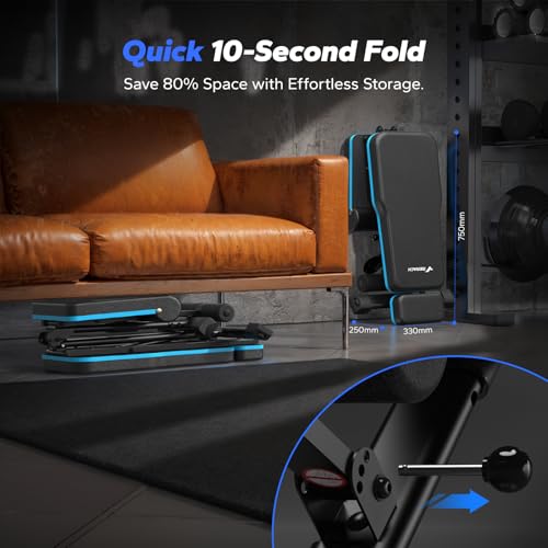 MERACH Adjustable Weight Bench, 990LBS Fast Folding Weight Benches for Home Gym, Workout Bench with Extended Head Support, Incline Decline Flat Utility Bench Press for Full Body - Image 6