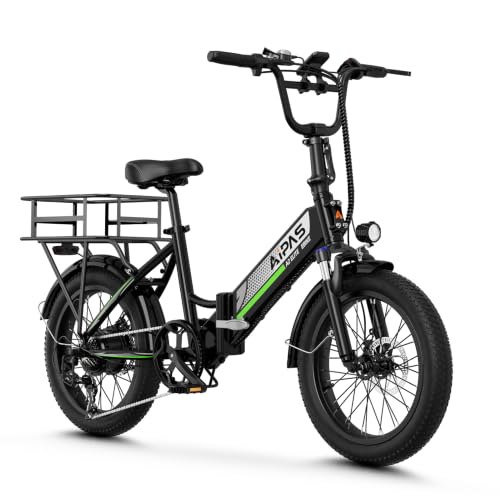 Aipas A2 Folding Electric Bike for Adults, 20" Fat Tire Commuter Ebike image 3