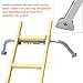 Aluminum Ladder Stabilizer, Heavy Duty Extended Ladder Accessories for Roof Gutter Guard Cleaning with Tool Tray, Ladder Stand-Off Wing Span with Non-Slip Rubber Bottom Pad