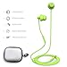MAXROCK MINi5 Comfort-fit Headphones with Mic Wired Cellphone Earbuds with 3.5mm Jack (Green)