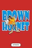 The Brown Hornet Zack Notebook: Matte Finish Cover, Journal, 6x9 120 Pages, Planner, Diary, Lined...