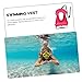 BESPORTBLE Boy Girl's Inflatable Snorkeling Vest Buoyancy Aid for Pool Activities Red Swim Vest for Boys and Girls Comfortable Fit for Safe Water Fun