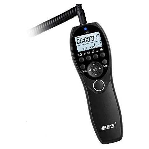 ayex Timer-Fernauslöser AX-3, Kompatibel mit Sony z.B. Alpha a900 a850 a700 a580 a560 a550 a99 a77, Konica Minolta; Dynax 7D Cover