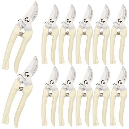 12 Pcs Garden Scissors for Plant, Tip Pruning Shears for Cutting Flowers, Trimming Plants, Bonsai...