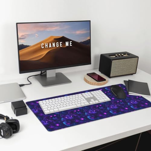 Tapis de souris pour ordinateur portable avec bords cousus robustes - 7