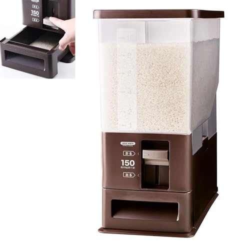i Kito 26 Pounds Rice Dispenser with Measuring Container,Large Countertop