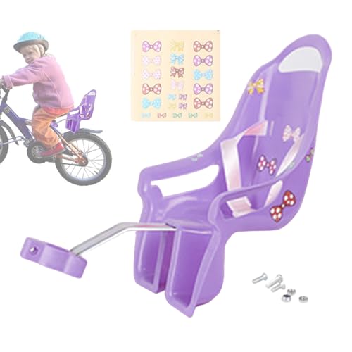 Asiento Bicicleta Muñecas, DIY Asiento Muñeca Para Bicicleta Infantil, Asientos Silla Muñeca Bicicletas Infantil Decorativos Con Pegatinas, Divertidos Asientos Portabebé Bicicletas Infantils Juguetes