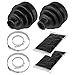 CALTRIC FRONT AXLE INNER OUTER CV BOOT KIT Fits YAMAHA GRIZZLY 660 YFM660F 4X4 2003-2008