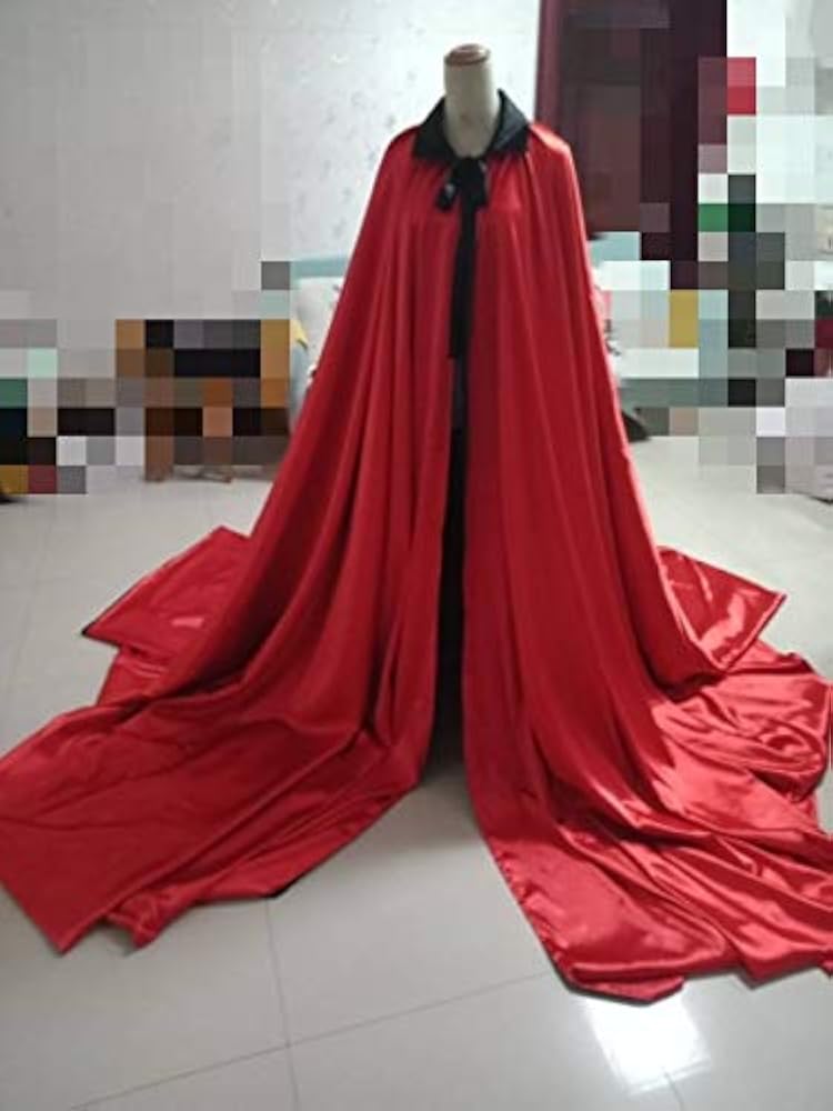 Red ピンタック付きフルサークルロングマント マント：160 件の「ロングサテンマントの女」のアイデアを今すぐ