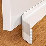 Homshsjhkis Paraspifferi Sottoporta, 2m Paraspifferi Porta Blindata Adesivo, Porta Guarnizione Inferiore Autoadesiva, Sottoporta Anti Insetti Polvere Aria Fredda, Facile e Veloce da Installare