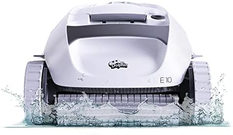 Dolphin E10 Robotic Pool [Vacuum] Cleaner - Ideal for Above Ground Swimming Pools up to 30 Feet - Powerful Suction to Pick up Small Debris - Easy to Clean Top Load Filter Basket