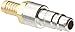 Eaton Hansen 60G Brass ISO-B Interchange Pin Lock Pneumatic Fitting, Plug with Bleeder Ball Check, 1/2" Hose ID, 1/2" Body