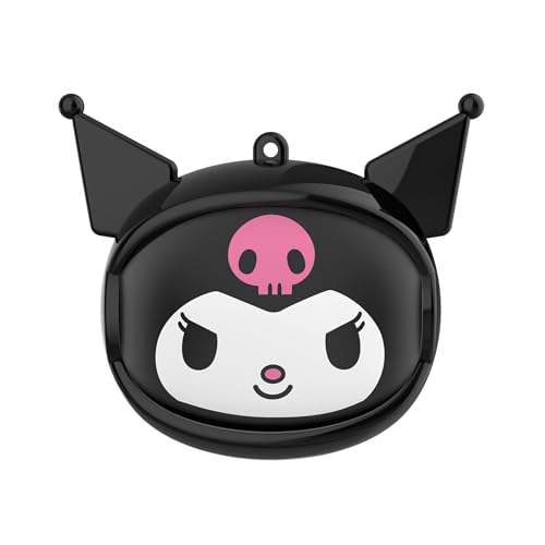 Hello Kitty Kuromi Wireless Bluetooth Earbuds with Rotating Charging Case | Built-in Mic, Hands-Free Calling, Purple and Black Design for Kids & Fans | Flip Face Feature - Thumbnail 2