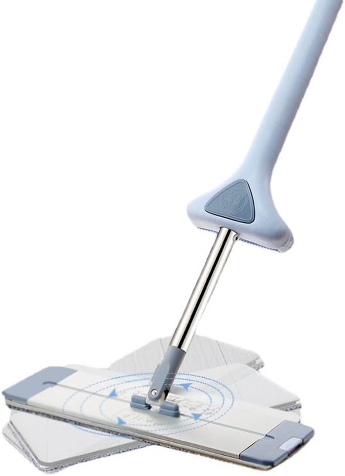 Flat mop Lazy Person wriggs Water and Saves Effort, Rotating Floor for Both Dry and Wet use