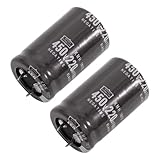 Cermant Condensatori elettrolitici a scatto da 450 V 220 UF, 25 x 40 mm, lunga durata, alt...
