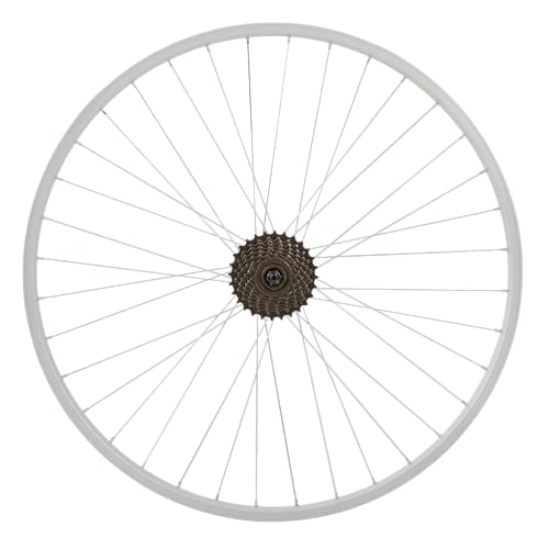 Image of Hiland 26 inch 27.5 inch 28 inch x1.75 inch Alloy Bike Rim for 1.75 to 2.215 Inch Wide Tire, Front & Back MTB Wheelset with 7 Speed Freewheel, Bolt On Axle, Bicycle Accessories for Adult Bikes