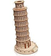 Amazon | Hallisun 3D木製パズル - ピサの斜塔 イタリア | ウッド