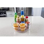 Kitchen Spaces Large Lazy Susan Organizer Bin, Pantry Rack or Deep Cabinet Turntable Shelf Storage, High Sides to Prevent Spills, BPA-Free Plastic, Clear and Sturdy with Full Spin - Image 2