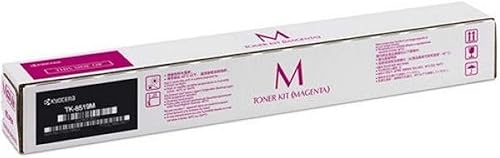 Kyocera 1T02NDBCS0 Modelo TK-8519M Cartucho de tóner magenta para uso con impresoras multifuncionales a color Kyocera/Copystar CS-5052ci, CS-6052ci,
