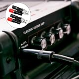 Kaslaider 2 sztuki adaptera BNC do 4 mm, wtyczka BNC do gniazda bananowego 4 mm, złącze BNC na bananowe koncentryczne gniazdo do połączenia, adapter audio
