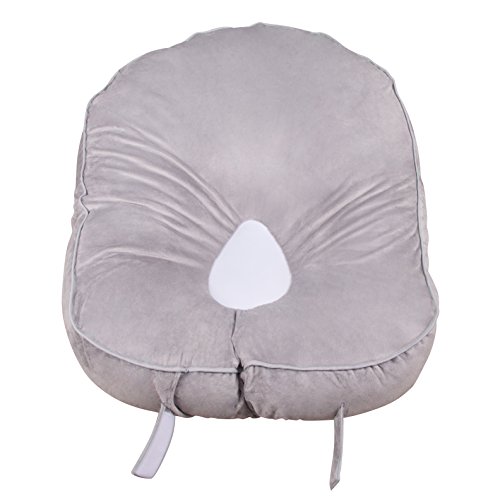 Leachco's Pillay Plush Sling-Style Lounger - Gray