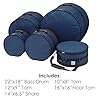 Tama TDSS52KNB Powerpad Designer Drum-Set Bag (Navy Blue) - Drum Bag Set #1