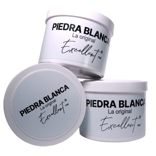 PIEDRA BLANCA LIMPIEZA 600 gr | La fórmula Alemana original de arcilla blanca limpiadora para el hogar. (LOTE 3 TARROS)